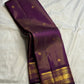 Kathiripoo purple handwoven pure silk Kancheepuram Vairaoosi saree