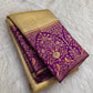 Kili kalasam floral meenakari kanchipuram saree – Idam Living Pure Silk Kanchipuram saree