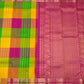 Multicolour and Magenta Paalum Pazhamum Korvai Kanchipuram Silk Saree with Pavun Butta