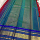 Kungumam red Kanchipattu saree sapphire violet varisaipet border USA