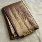 Handwoven light purple Kanjivaram silk with soft lilac undertones and a substantial gold-dominant 4-ply surface.