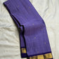 Lavender Violet Handwoven Pure Silk Kanchipuram Korvai Saree with Petite Zari Border