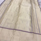 Kathiripoo lavender pure silk Kancheepuram saree, folded view — Idam Living