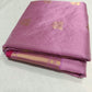 Lavender Pink Chanderi silk saree pallu showing the broad gold-toned woven field with fine linear texture