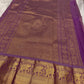 Soft purple Lightweight Kanjivaram saree with zari pallu