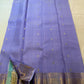 Lavender Violet Handwoven Pure Silk KanchiPattu Saree with Antique Gold Zari Buttas and Ornamental Border