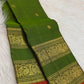 Vivid Leaf Green Handwoven Pure Silk Kanchipuram Saree with Rettapet Mayil Zari Border