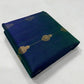 Luminous green blue pure Chanderi silk saree with elegant tissue weave finish