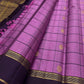 Dusty Mauve pure silk Kanchipuram saree — lightweight