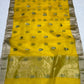 Lightweight Chanderi pattu silk saree with silver zari detailing and festive drape