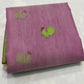 Indian handloom pure silk Chanderi saree in soft blush pink tones with woven motifs