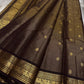 Pure Silk Vairaoosi saree with layered geometric antique gold zari detailing