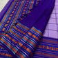 Checked lilac body with roundel motifs.