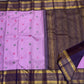 Navy-purple multi-band Varisaipet border with Annam motif close-up