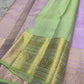 Lilac Zari Kattam Pure Silk saree