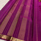 Lime green pure silk Kanjeevaram saree body with gold bands