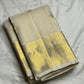 Luminous Ivory-Gold Pure Silk KanchiPattu Zari Kattam Saree - full saree view