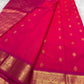Elegant lightweight korvai silk saree in deep violet with rich woven pallu