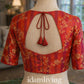 Made-to-measure blouse tailored for a Kanjivaram silk saree