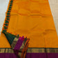 Grand Emerald Green pallu on Pure Silk Kanchipuram Rettapet saree