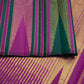 Magenta and Dark Green Handwoven Pure Silk Kanchi Pattu Saree with Gold Zari Stripe Border