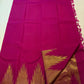 Golden Ettukol zari flame-edged pallu detail