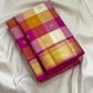 Gold zari scalloped border with temple edge