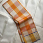 Mango Yellow and Royal Blue Lightweight Kanjivaram Kattam Saree with Seer Pallu showing checks closeup