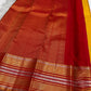 Manjal Kanjivaram silk saree with petite Poo Buttas and layered Varisaipet border