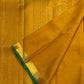 Pallu of manjal turmeric gold Kancheepuram pure silk saree