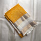 Marigold-yellow pure silk Kanjivaram Zari Kattam saree, full drape — Idam Living