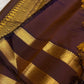 Marigold Orange pure silk Kancheepuram saree — marigold