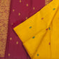 Marigold Handwoven Pure Silk Kanchipuram Saree with Multicolour Silk Thread Butta
