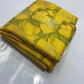 Marigold yellow and leaf green Pattu Silk Chanderi saree by Idam Living
