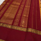 Marigold Handwoven Pure Silk Kancheepuram Saree with Ganga Jamuna Zari Kattam Rettapet Border
