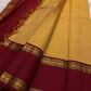 Marigold Handwoven Pure Silk Kancheepuram Saree with Ganga Jamuna Zari Kattam Rettapet Border