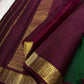 Lightweight Green Kanchipuram Silk Saree – Maroon Zari Pallu