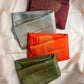 Maroon pure silk Kanchipuram saree with traditional butta weave, Idam Living