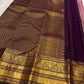 Fine Zari Kattam structure and buttas on the Dusty Mauve-Lilac silk.