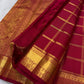 Raspberry Pink Handwoven Pure Silk Kanjipuram Saree with Mayil Chakram Zari Motifs