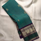 Royal Purple Kanjivaram border with grand antique gold zari Yanai designs