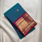 Mayil Kazhuthu Kanchipuram Saree — full drape, pure silk Kanchipuram handwoven — Idam Living