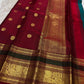 Close view of ceremonial elephant zari buttas woven on the peacock-neck teal silk