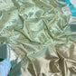 Folded view of Mint Silk Pure Silk Chanderi Saree with Antique Gold Border