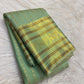 Mint Green Kanjeevaram Butta saree angle view