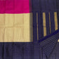 Cream ivory micro-check panel on mubbagam korvai pure silk Kanchipuram saree — Idam Living