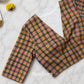 Custom Made Multicolor Checks pure Handwoven  cotton Blouse (Made to Measure)
