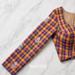 Custom Made Multicolor Checks pure Handwoven  cotton Blouse (Made to Measure)