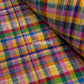 Custom Made Multicolor Checks pure Handwoven  cotton Blouse (Made to Measure)