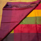 Multicolor Handwoven Pure Silk Kanjivaram Butta Saree with Bomkai Fusion Checks